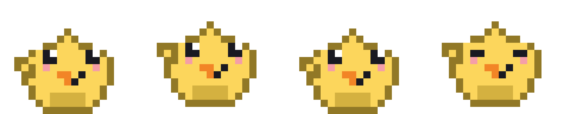 Sunny, a happy yellow chick